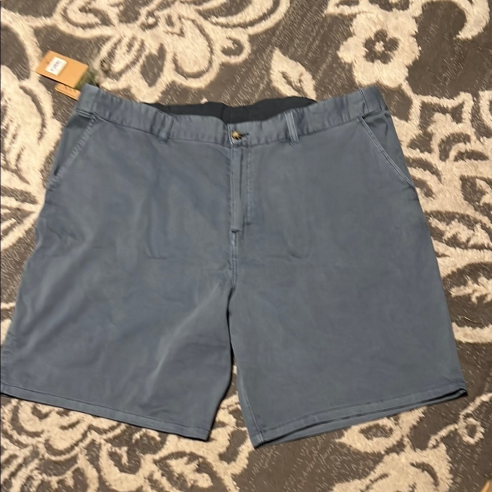 Marsh flat front blue shorts. New. Stretchy. Size 40 pockets.